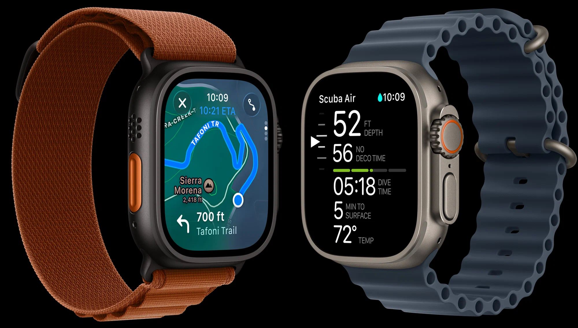 Умные часы Apple Watch Series Ultra 3, 49 мм, GPS+Cellular, Natural/Anchor Blue Ocean Band - детальное фото | iComp