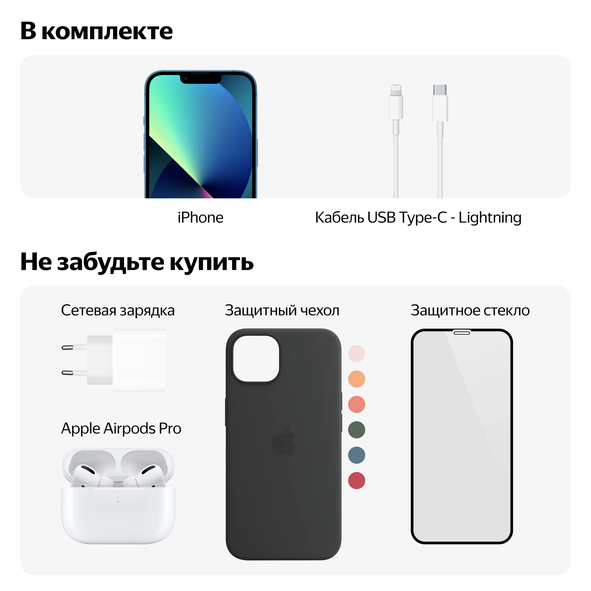 Смартфон Apple iPhone 13 128 ГБ, nano SIM+eSIM, тёмная ночь (black)